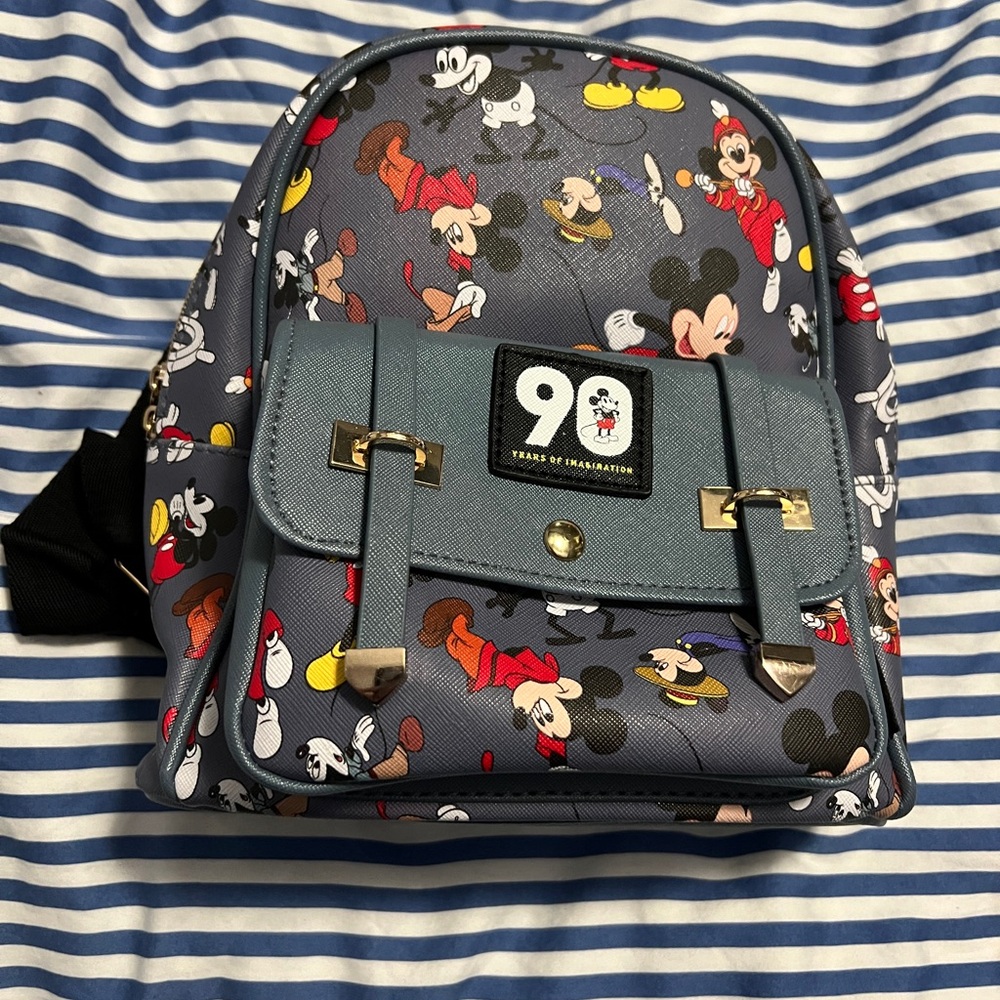NWOT Mickey Mouse 90 years of imagination mini backpack